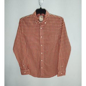 Relwen Long Sleeve Button Up Collared Plaid Shirt Men's Large L EUC